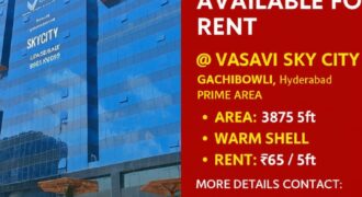 Office space for rent Hyderabad