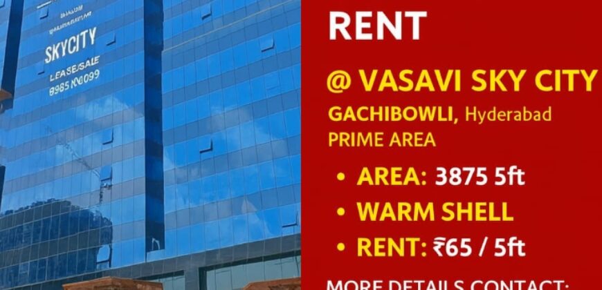 Office space for rent Hyderabad