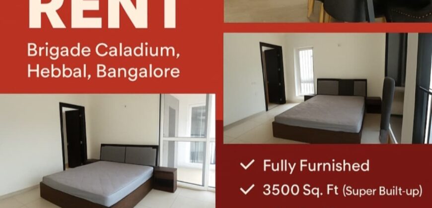 Flat for rent Hebbal Bangalore