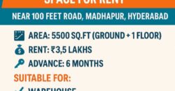 Warehouse for rent Hyderabad
