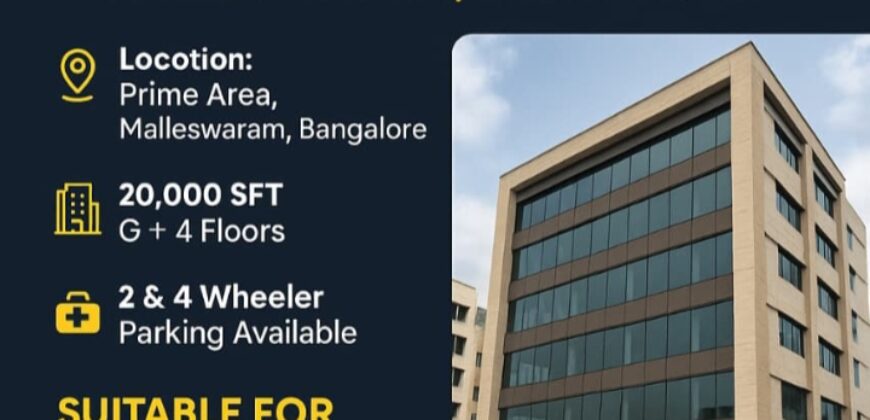 Commercial building for rent in Bangalore